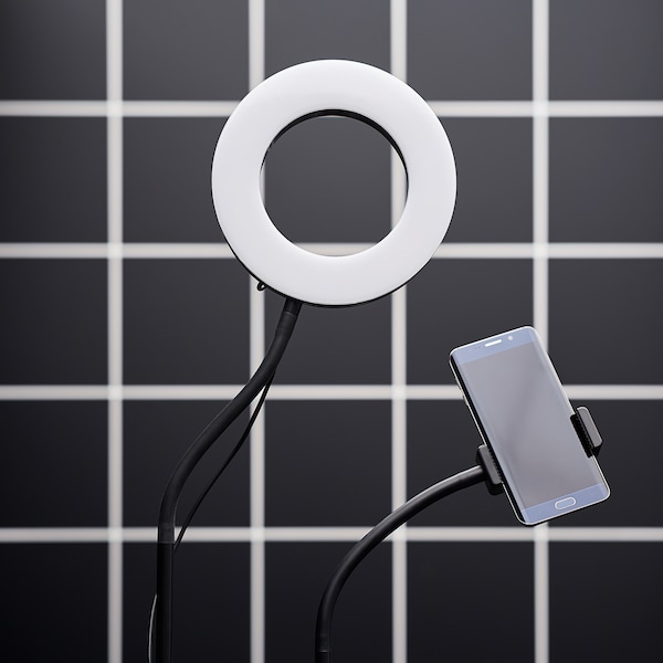 IKEA LÅNESPELARE ring lamp with phone holder, Ikea Ireland | 6728JXHQU