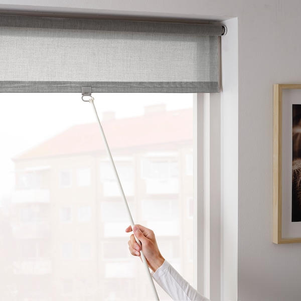 IKEA LÅNGDANS roller blind, 23x76 ¾ in Gray, Ikea Ireland | 5816XGIMN