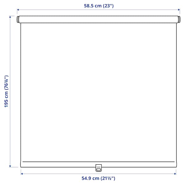 IKEA LÅNGDANS roller blind, 23x76 ¾ in Gray, Ikea Ireland | 5816XGIMN