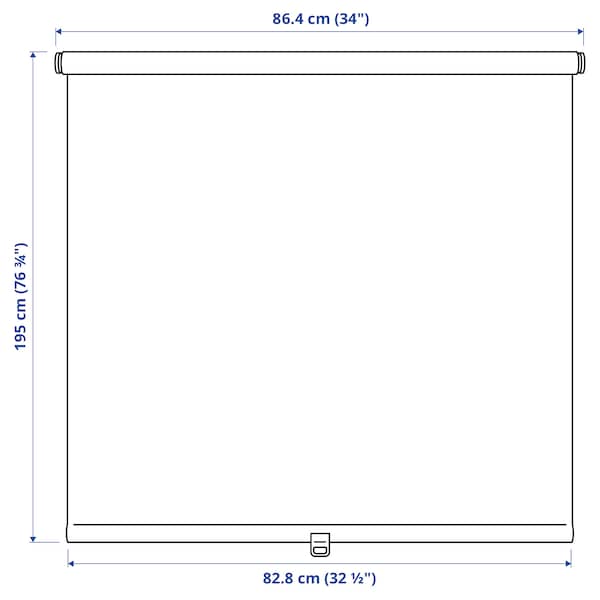 IKEA LÅNGDANS roller blind, 34x76 ¾ in Gray, Ikea Ireland | 0726VRIUX