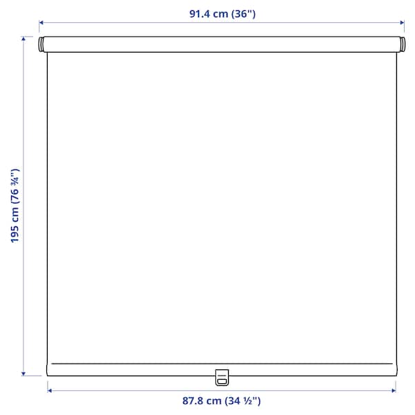 IKEA LÅNGDANS roller blind, 36x76 ¾ in Gray, Ikea Ireland | 4729YRFEK