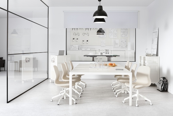 IKEA LÅNGFJÄLL conference chair Gunnared Beige / White, Ikea Ireland | 3675JCLUB