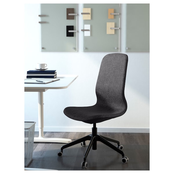 IKEA LÅNGFJÄLL conference chair Gunnared Dark Gray / Black, Ikea Ireland | 8793XSAMU