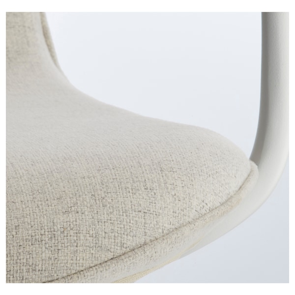 IKEA LÅNGFJÄLL conference chair with armrests Gunnared Beige / White, Ikea Ireland | 2635XUTAD