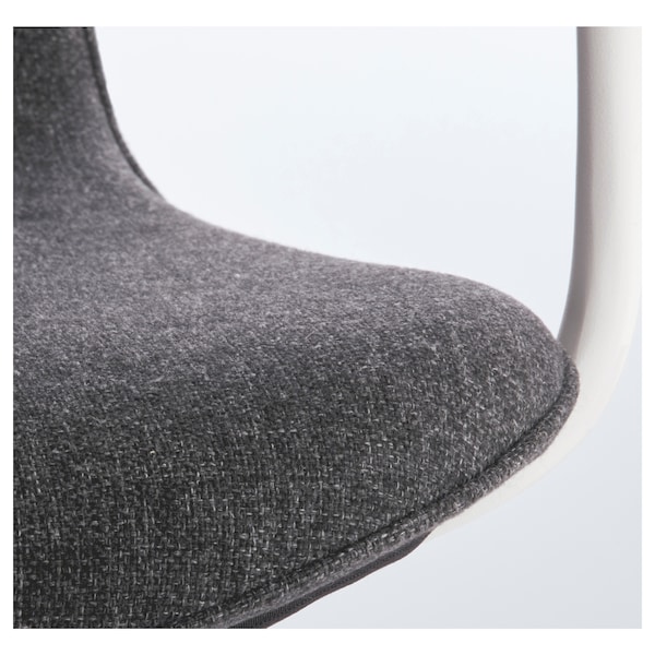 IKEA LÅNGFJÄLL conference chair with armrests Gunnared Dark Gray / White, Ikea Ireland | 7938LXFCD