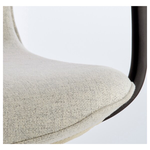 IKEA LÅNGFJÄLL conference chair with armrests, Gunnared beige/black Gunnared Beige / Black, Ikea Ireland | 7132FZKPO