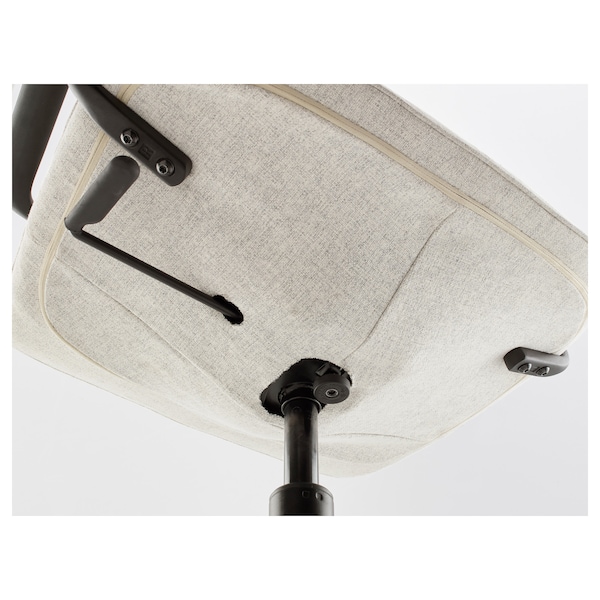IKEA LÅNGFJÄLL conference chair with armrests, Gunnared beige/black Gunnared Beige / Black, Ikea Ireland | 7132FZKPO