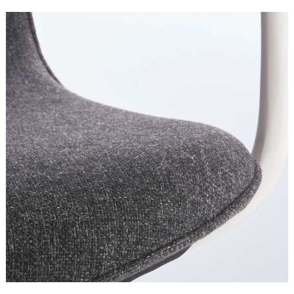 IKEA LÅNGFJÄLL conference chair with armrests Gunnared Dark Gray / White, Ikea Ireland | 6302NALMC