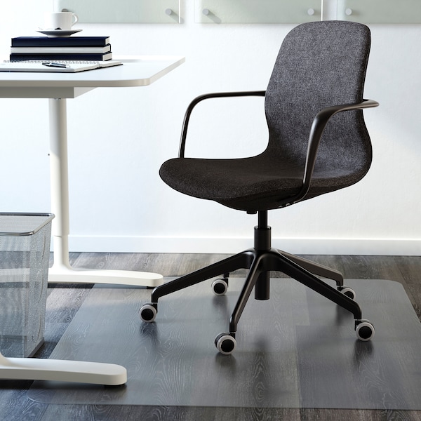 IKEA LÅNGFJÄLL conference chair with armrests Gunnared Dark Gray / Black, Ikea Ireland | 4186WAYIQ