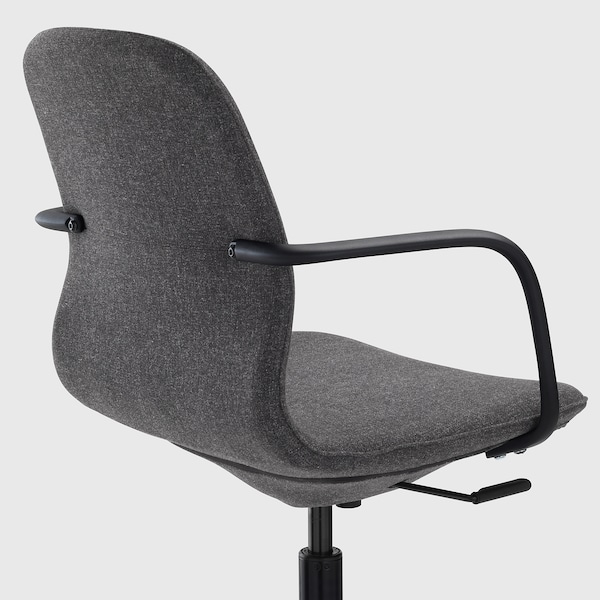IKEA LÅNGFJÄLL conference chair with armrests Gunnared Dark Gray / Black, Ikea Ireland | 4186WAYIQ