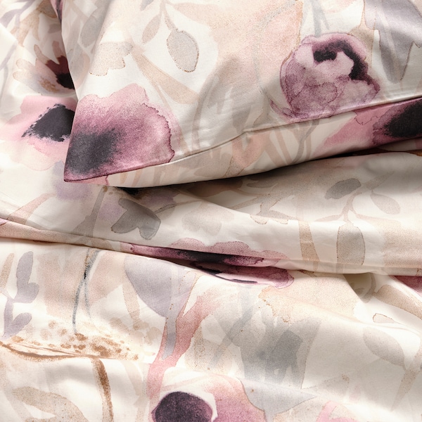 IKEA LÖNNHÖSTMAL duvet cover and pillowcase(s), Twin Multicolor / Floral Pattern, Ikea Ireland | 7589OZBKR