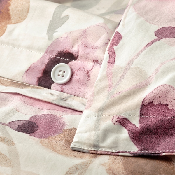 IKEA LÖNNHÖSTMAL duvet cover and pillowcase(s), Twin Multicolor / Floral Pattern, Ikea Ireland | 7589OZBKR