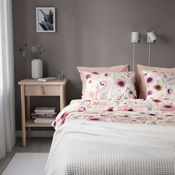 IKEA LÖNNHÖSTMAL duvet cover and pillowcase(s), King Multicolor / Floral Pattern, Ikea Ireland | 6015TPJQR