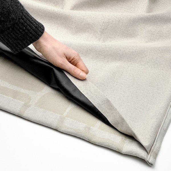 IKEA LÖNNSTÄVMAL black-out curtains, 1 pair, 57x84 in Beige, Ikea Ireland | 6079UICWM
