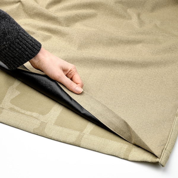 IKEA LÖNNSTÄVMAL black-out curtains, 1 pair, 57x84 in Light Olive / Green, Ikea Ireland | 5201ICKYX