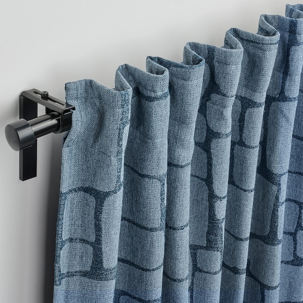 IKEA LÖNNSTÄVMAL black-out curtains, 1 pair, 57x98 in Blue, Ikea Ireland | 2390WAIGD