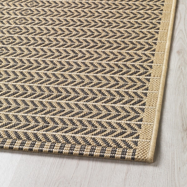IKEA LOBBÄK rug flatwoven, in/outdoor, beige, 2'7 inx6'7 in, Ikea Ireland | 7592NYLZU