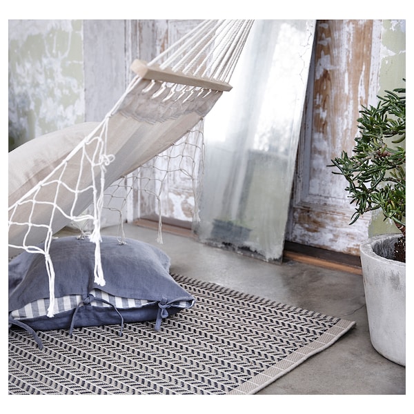 IKEA LOBBÄK rug flatwoven, in/outdoor, beige, 2'7 inx6'7 in, Ikea Ireland | 7592NYLZU