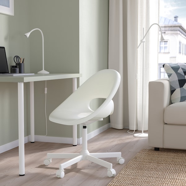 IKEA LOBERGET / MALSKÄR swivel chair White, Ikea Ireland | 3704LISMB