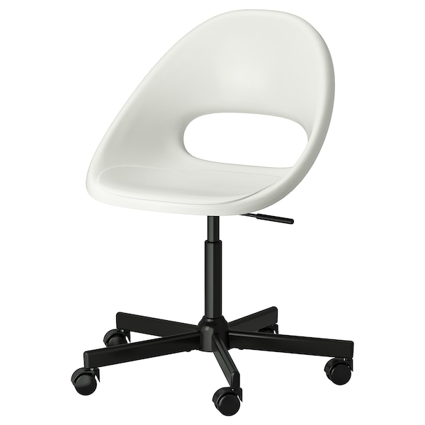 IKEA LOBERGET / MALSKÄR swivel chair White / Black, Ikea Ireland | 5803EOLCR