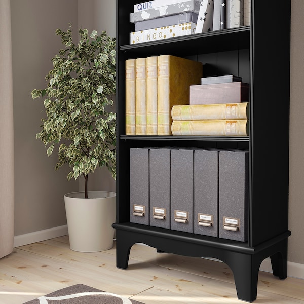 IKEA LOMMARP Bookcase, 25 5/8x78 3/8 in Black, Ikea Ireland | 9036AEJGS