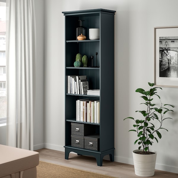 IKEA LOMMARP Bookcase, 25 5/8x78 3/8 in Dark Blue / Green, Ikea Ireland | 0976TAQOL