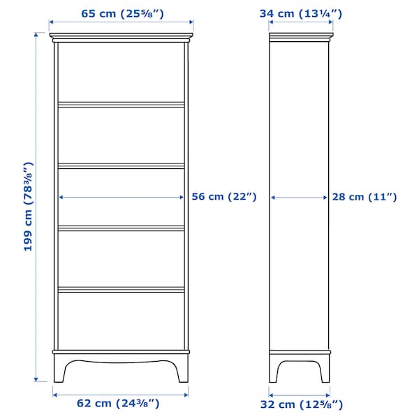 IKEA LOMMARP Bookcase, 25 5/8x78 3/8 in Dark Blue / Green, Ikea Ireland | 0976TAQOL