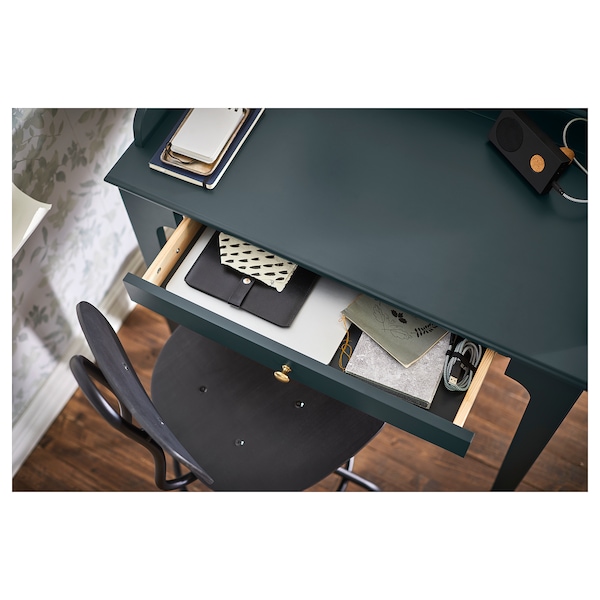 IKEA LOMMARP Desk, 35 3/8x21 1/4 in Dark Blue / Green, Ikea Ireland | 6853CWJVI