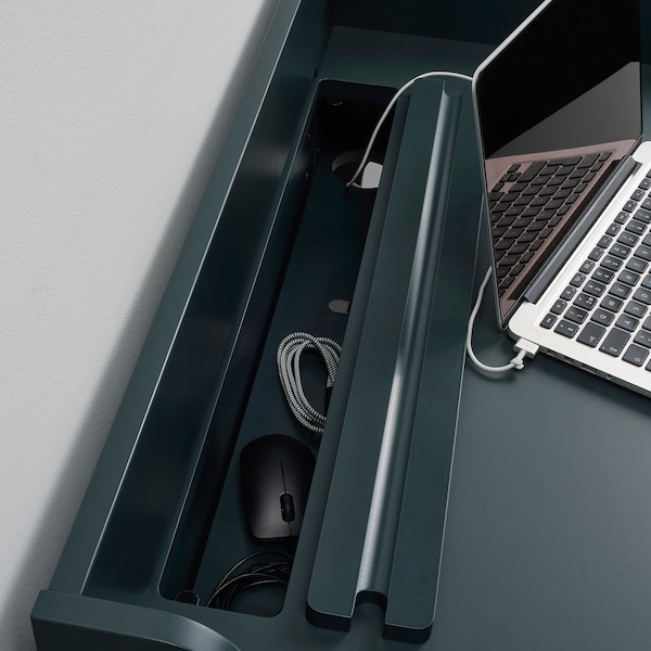 IKEA LOMMARP Desk, 35 3/8x21 1/4 in Dark Blue / Green, Ikea Ireland | 6853CWJVI