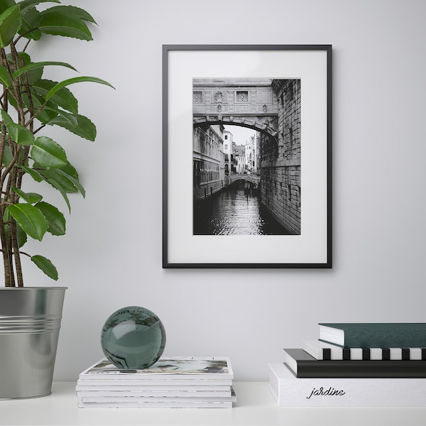 IKEA LOMVIKEN frame, 12x16 in Black, Ikea Ireland | 1065HDMFV