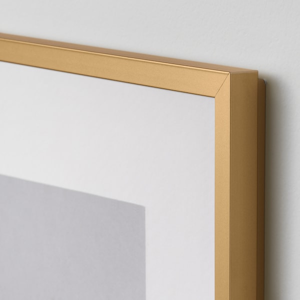 IKEA LOMVIKEN frame, 12x16 in Gold, Ikea Ireland | 1654PQEMU