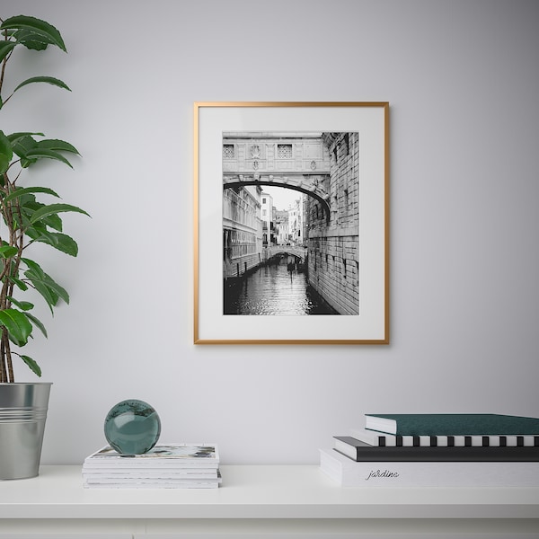 IKEA LOMVIKEN frame, 16x20 in Gold, Ikea Ireland | 7306IJMGL