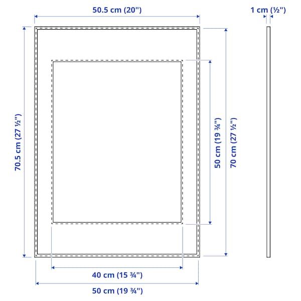 IKEA LOMVIKEN frame, 19 ¾x27 ½ in Aluminum, Ikea Ireland | 9806ZMCYI