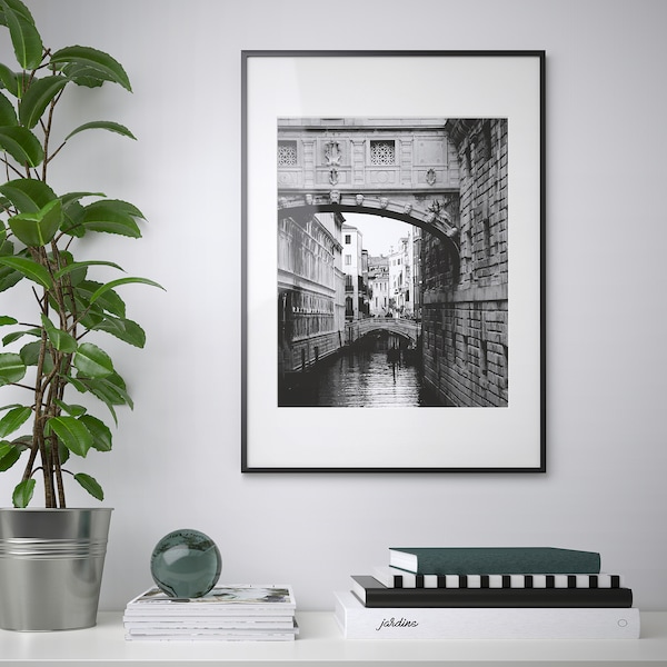 IKEA LOMVIKEN frame, 19 ¾x27 ½ in Black, Ikea Ireland | 9376RIXPS