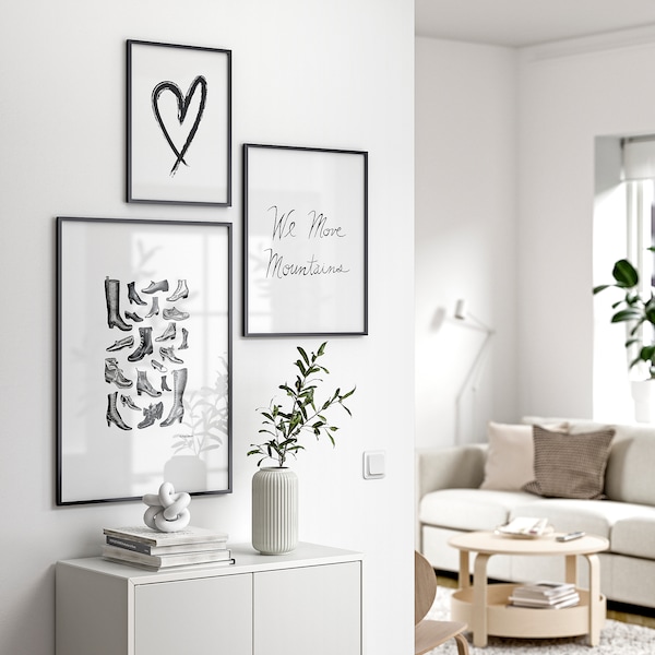 IKEA LOMVIKEN frame, 19 ¾x27 ½ in Black, Ikea Ireland | 9376RIXPS