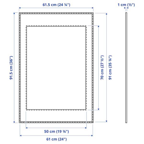 IKEA LOMVIKEN frame, 24x35 ¾ in Black, Ikea Ireland | 6821LCFYR