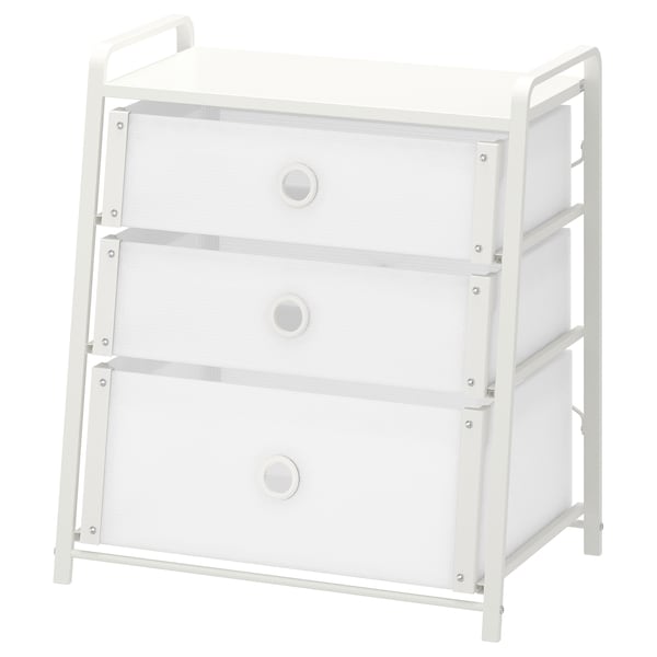 IKEA LOTE 3-drawer chest, white, 21 5/8x24 3/8 in, Ikea Ireland | 1592SDZPX