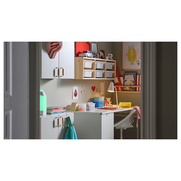 IKEA LÄRANDE desk with pull-out storage unit, white, 47 1/4x22 7/8 in, Ikea Ireland | 7208CMQLG