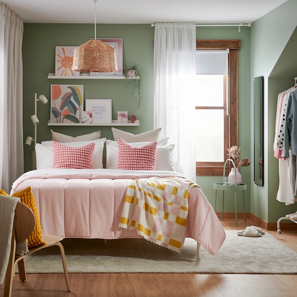 IKEA LÅSBRÄKEN comforter, Full/Queen Pink, Ikea Ireland | 4658HLQCT