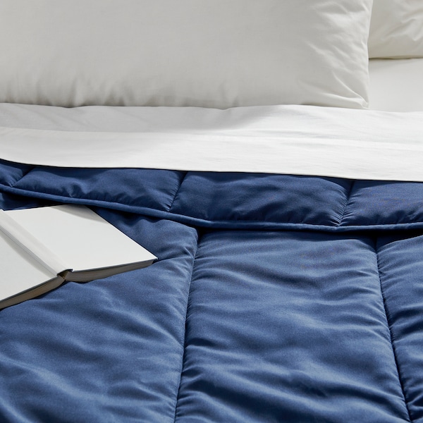 IKEA LÅSBRÄKEN comforter, Twin/Twin X-long Dark Blue, Ikea Ireland | 7018FISDL