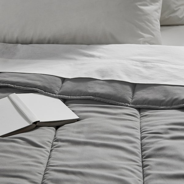 IKEA LÅSBRÄKEN comforter, Twin/Twin X-long Gray, Ikea Ireland | 8416BVIJZ