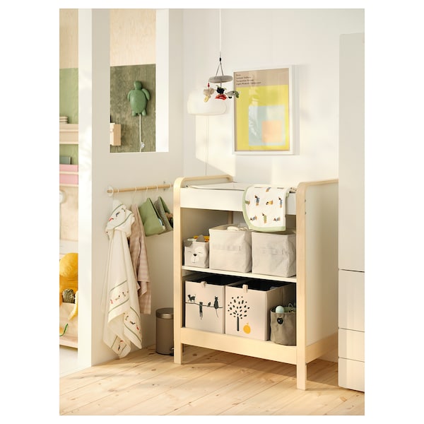 IKEA ÄLSKVÄRD changing table, birch/white, Ikea Ireland | 0784DLEPZ