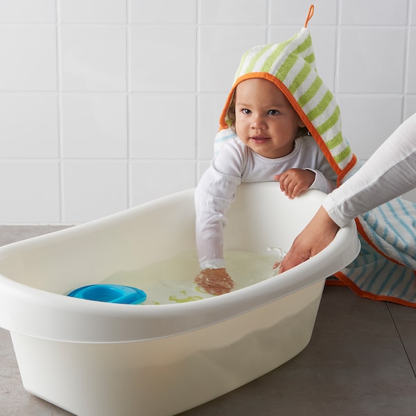 IKEA LÄTTSAM baby bath, white/green, Ikea Ireland | 0379OMWZV