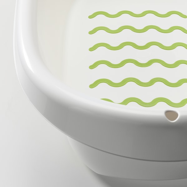 IKEA LÄTTSAM baby bath, white/green, Ikea Ireland | 0379OMWZV
