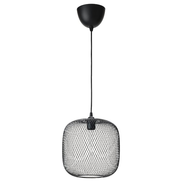 IKEA LUFTMASSA / HEMMA pendant lamp, rounded/black, 10 in, Ikea Ireland | 4759EMIYZ