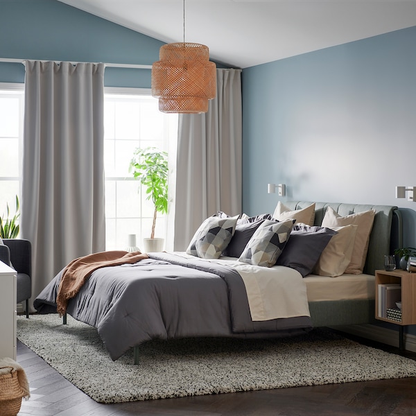 IKEA LUKTJASMIN comforter set, Full/Queen Dark Gray, Ikea Ireland | 7685PWKTY