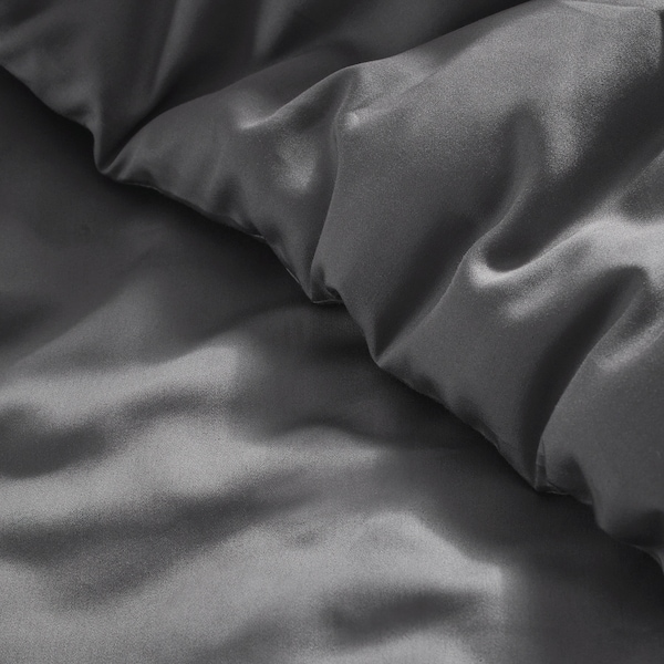 IKEA LUKTJASMIN comforter set, Full/Queen Dark Gray, Ikea Ireland | 7685PWKTY