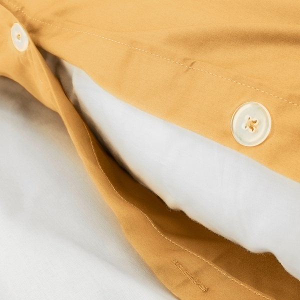 IKEA LUKTJASMIN duvet cover and pillowcase(s), King Yellow, Ikea Ireland | 9634VHJSX