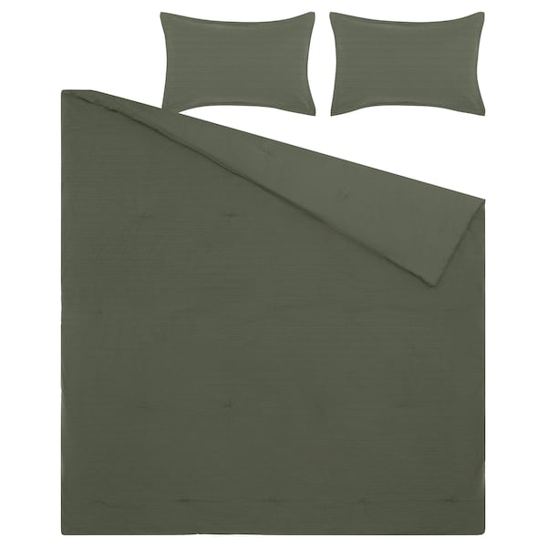 IKEA LUKTVICKER comforter set, Full/Queen Green, Ikea Ireland | 8523WIBOX