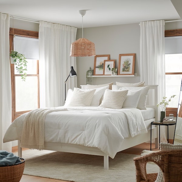 IKEA LUKTVICKER comforter set, Full/Queen White, Ikea Ireland | 6371WDPTF